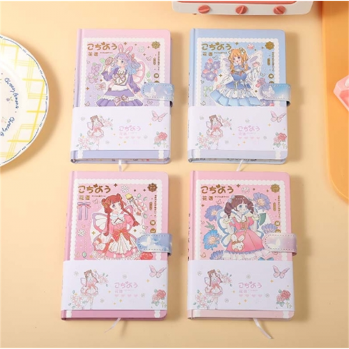 新款A5创意磁扣手账本加厚烫金彩页笔记本学生可爱记事本子批发图4