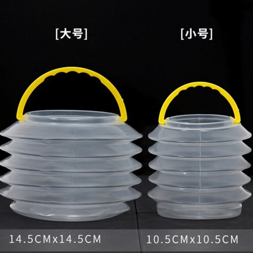 水粉洗笔桶洗笔塑料水桶折叠水桶伸缩水桶洗刷美术用具大号小号图2
