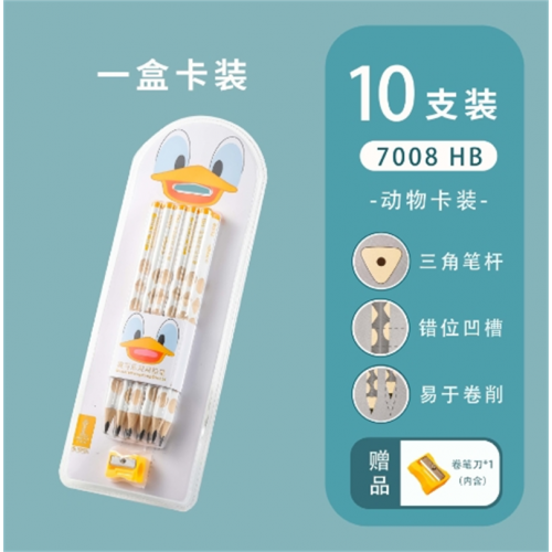 卡通可爱洞洞铅笔幼儿园专用三角杆粗杆HB洞洞笔小学生练字正姿笔图2