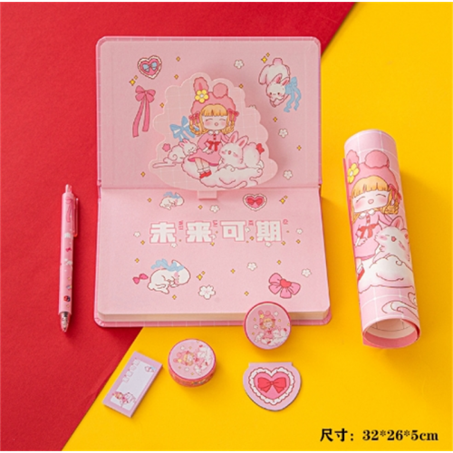 手帐贴纸本册套装礼盒手账本全套工具素材贴纸本做的材料好运连连图2