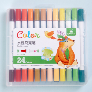 儿童绘画美术用品软头水彩笔双头马克笔 儿童绘画美术