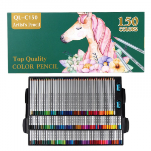 150色彩色铅笔油性彩铅美术彩色铅笔绘画150件