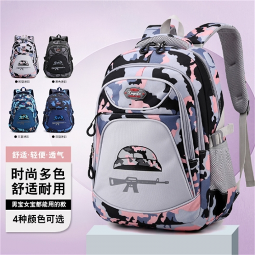 高颜值中学生双肩书包学院风 高中生背包男女款小学生书包批发图1