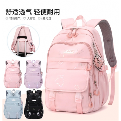 女孩冬季新款书包小学生轻尼龙双肩包初中生背包批发图1