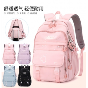 女孩冬季新款书包小学生轻尼龙双肩包初中生背包批发