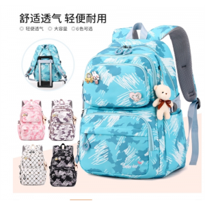 新款双肩包女新款小学生3-6年级大容量韩版轻便减负书包