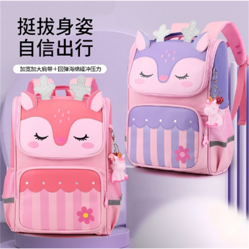儿童小学生书包一二三到六年级四五公主护脊减负双肩女童轻便防水图1