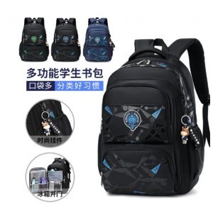 一件代发冰箱门双肩背包初中生大容量小学生轻便书包可印字