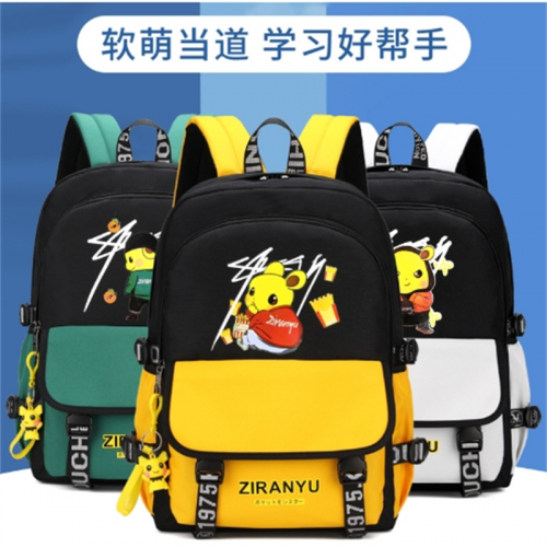 书包男双肩包儿童小学生背包初中学生大容量批发印字印LOGO图1