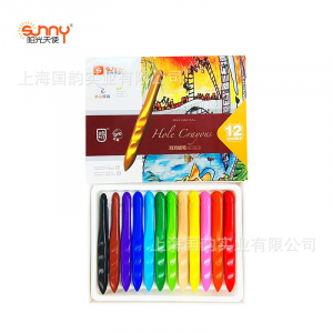阳光天使儿童不脏手洞洞蜡笔可水洗幼儿园小学生专用安全无毒油画