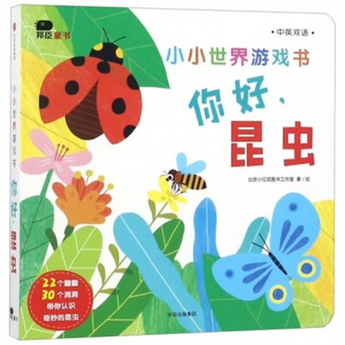 （畅销精装绘本）帮臣童书：小小世界游戏书：你好，昆虫【中英双语】图1