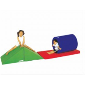 幼儿园基础设施儿童游乐软体系列三角隧道组合