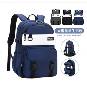 新品时尚中小学生书包男孩4-7年级轻便护脊大容量双肩包