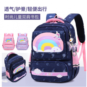 代发自然鱼新款书包女小学一二三四年级减负跨境爆款印字印LOGO