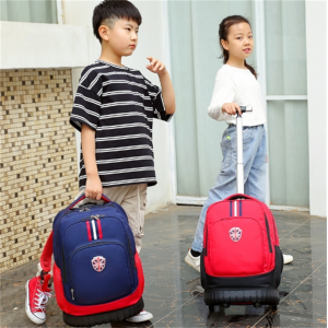 中小学生拉杆书包8-15供简约男女同款高颜值书包