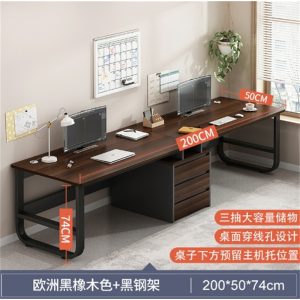 办公桌简约台式桌子家用书桌学生卧室写字桌办公室员工双人电脑桌