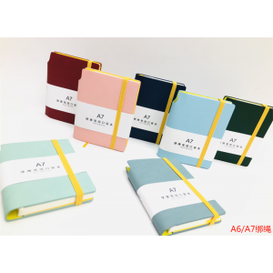 会议记录本办公用工作小本子皮面文艺精致皮质复古日记本笔记加厚记事本简约a5