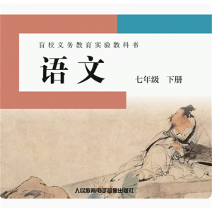 3片CD非纸质书盲校义务教育实验教科书语文七年级下