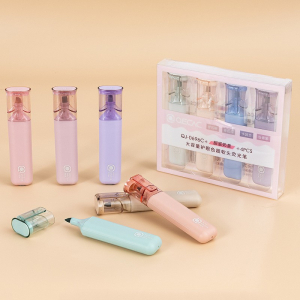 软头荧光笔莫兰迪色荧光笔套装轻言盐甜系护眼色彩色标记笔手账笔