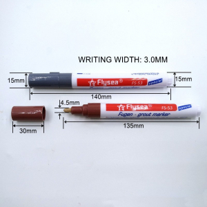 按压式油漆笔白班修色笔马克笔瓷砖美缝笔墙砖地砖修补笔