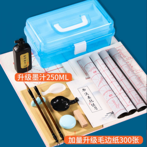 毛笔套装初学书法练毛笔字专用文房四宝套装笔墨纸砚水写布小学