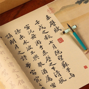 赤壁赋苏轼全篇临摹描红长卷毛笔字帖赵孟頫前后赤壁赋文征明小楷