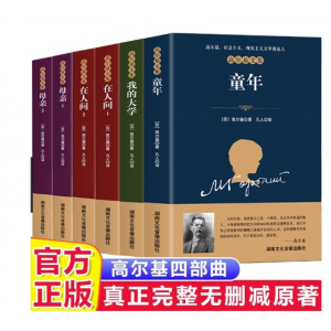 高尔基四部曲6册童年在人间我的大学母亲书籍正版高尔基文集小说