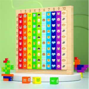 儿童动物对对碰1-100数学早教积木玩具幼儿1-3岁英文字母启蒙教具