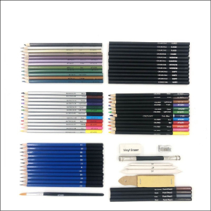 新款51件素描铅笔套装美术文具用品绘画铅笔