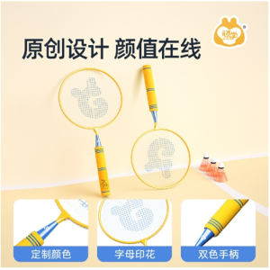 顽学儿童羽毛球拍套装户外亲子互动益智玩具小学生3-4-5-6-7岁