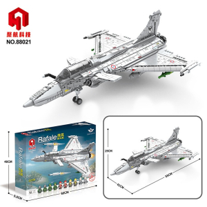 F15战斗机阵风战斗机模型儿童积木拼装军事航模战斗机直升机