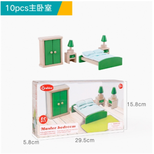 木制仿真小家具过家家玩具DIY房屋角色扮演房屋摆设配件
