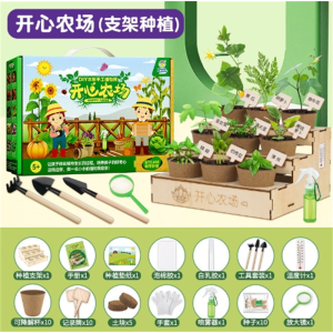 儿童种植吧阳光房创意植物手工diy材料包科学小实验学生种菜玩具
