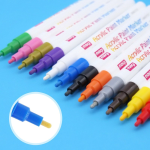 新品12色28色丙烯马克笔防水DIY水性颜料画鞋石头陶瓷手绘马克笔