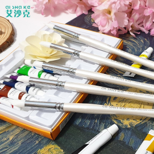 画笔水彩留白液笔刷白胶笔硅胶笔油画硅胶两用定制