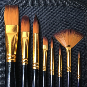 定制尼龙笔刷色彩丙烯油画颜料布包装精品套装绘画笔刷
