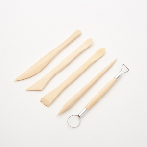 美术工具陶泥辅助泥塑用品初学手办diy木质刻刀五件套