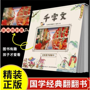 千字文 经典国学翻翻书精装国学启蒙经典书籍阅读课外书必读