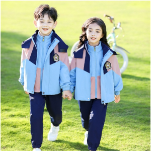 儿童冲锋衣秋冬新款中小学生校服一年级班服套装幼儿园园服