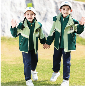 幼儿园园服春秋款小学生校服冲锋衣三件套装儿童运动服男女童班服