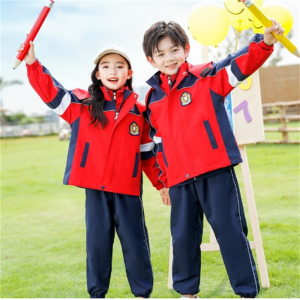 学生校服冲锋衣套装学院风儿童一二三年级班服幼儿园园服秋冬装