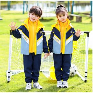 中小学生冲锋衣校服秋冬装儿童班服加绒加厚幼儿园园服冬季三件套