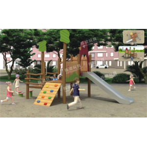 幼儿园户外设施儿童户外大型木制组合滑梯系列 DL-05602