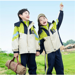 小学生校服冲锋衣三件套幼儿园园服春秋套装一年级儿童班服运动服