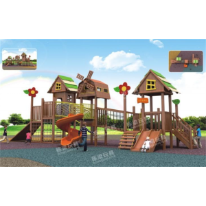 幼儿园户外设施儿童户外大型木制组合滑梯系列 DL-06301