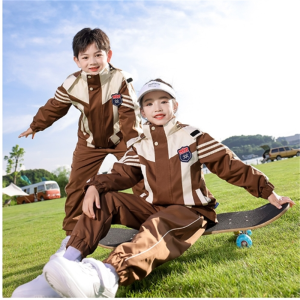 秋冬款冲锋衣三五件套小学生校服运动会儿童班服可拆卸幼儿园园服