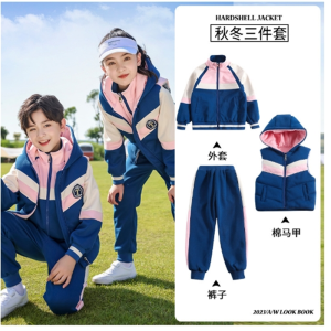 幼儿园服男女童学院英伦风班服老师秋冬季三件套马甲中小学生校服