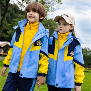 儿童冲锋衣三件套小学生运动会服装一年级班服套装幼儿园园服校服