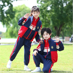 英伦风小学生秋冬校服幼儿园园服棉马甲三件套班服团体冬款运动服
