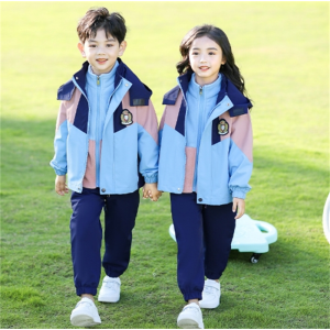 小学生校服春秋装冲锋衣可拆卸三件套儿童班服幼儿园园服秋冬套装